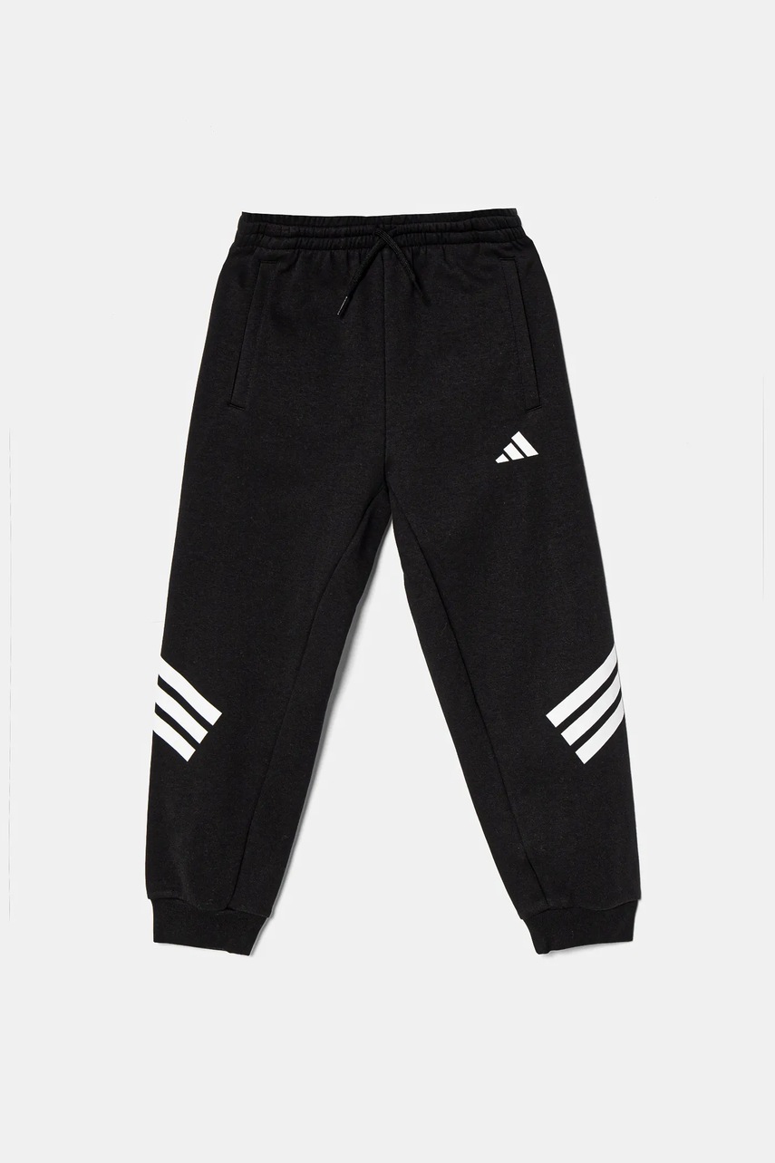 Детские спортивные штаны adidas цвет чёрный с принтом JD1298