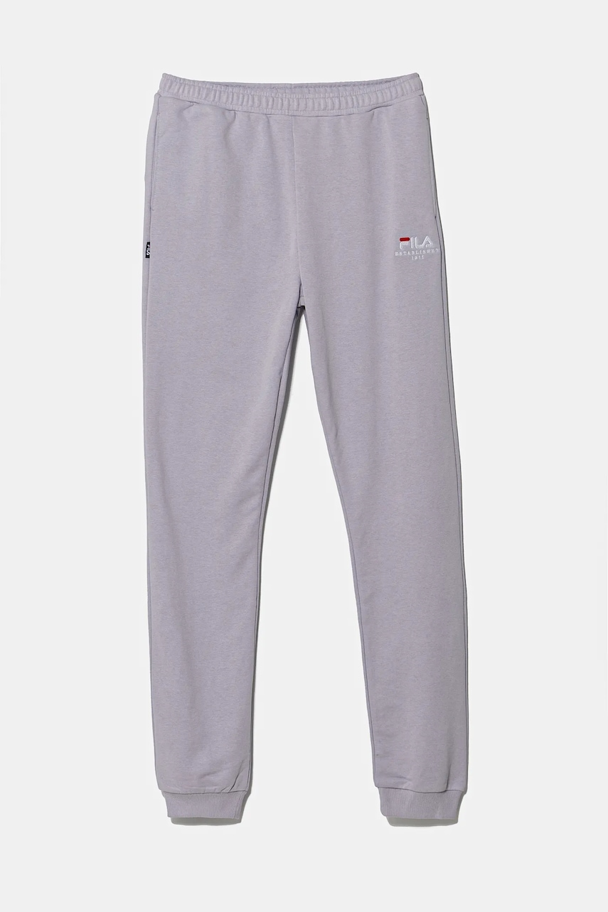 Fila pantaloni de trening pentru copii LOFFENAU culoarea violet, neted, FAT0625