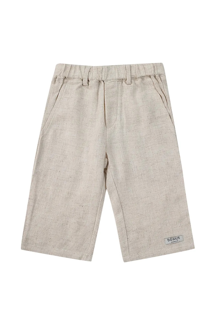 Штаны с примесью льна для младенцев Donsje Dado Trousers цвет бежевый однотонные 4079500 Штаны с примесью льна для младенцев Donsje Dado Trousers цвет бежевый однотонные 4079500