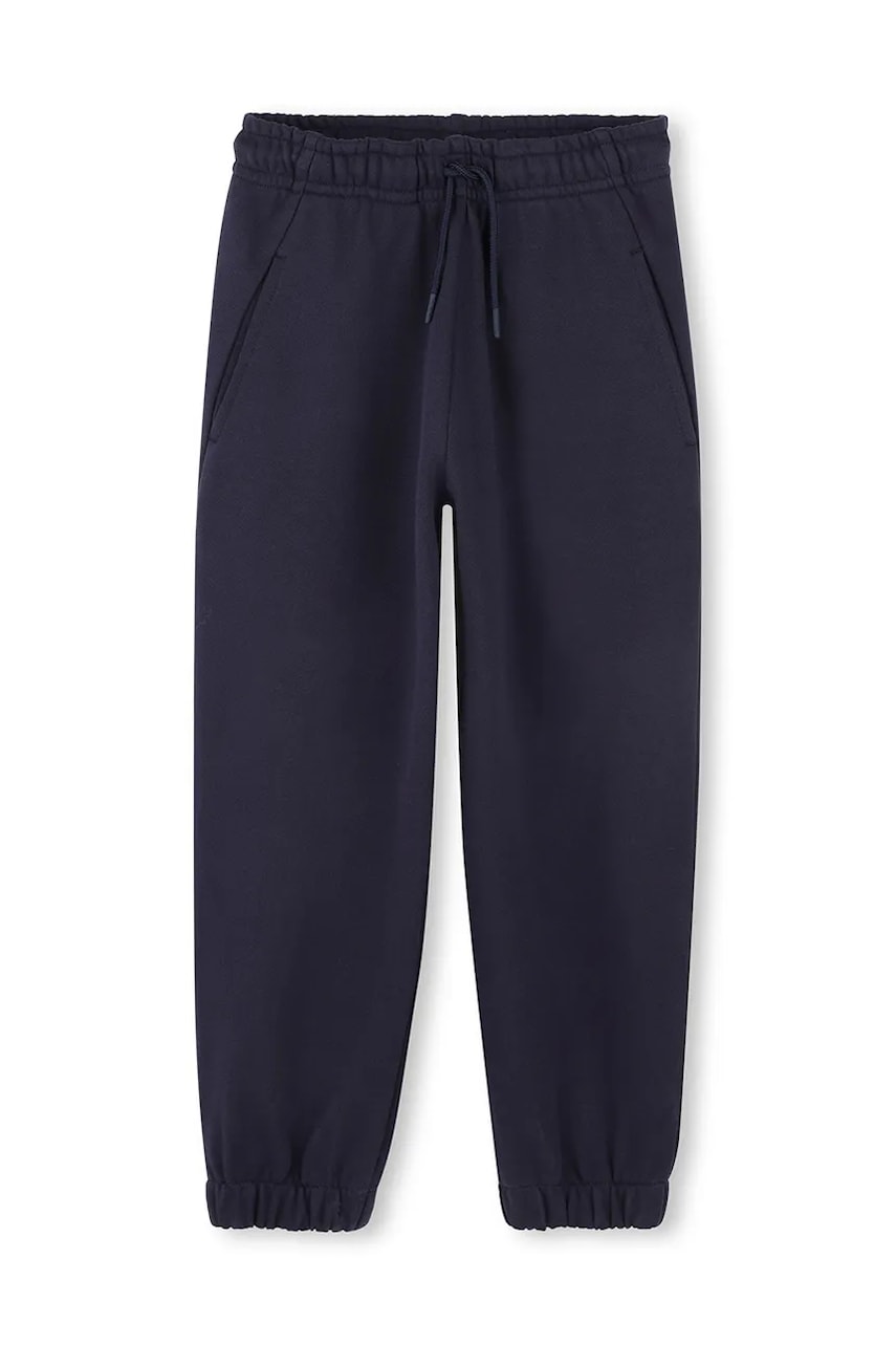 Kenzo Kids pantaloni de trening din bumbac pentru copii culoarea albastru marin, neted, K61008