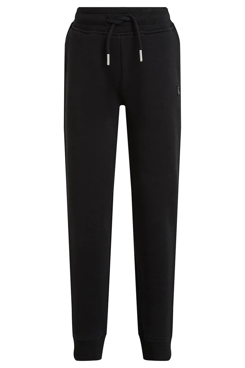 Детские спортивные штаны Calvin Klein Jeans цвет чёрный однотонные IU0IU00621