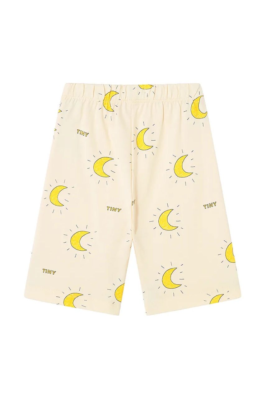 Хлопковые штаны для младенцев Tinycottons MIDNIGHT SUN BABY PANT цвет жёлтый с узором SS25-024 Хлопковые штаны для младенцев Tinycottons MIDNIGHT SUN BABY PANT цвет жёлтый с узором SS25-024