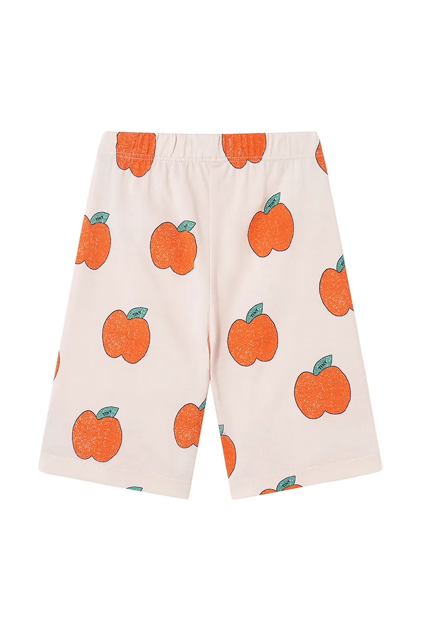 Tinycottons baba pamut nadrág APPLES BABY PANT sárga, nyomott mintás, SS25-039 termék 2. képe