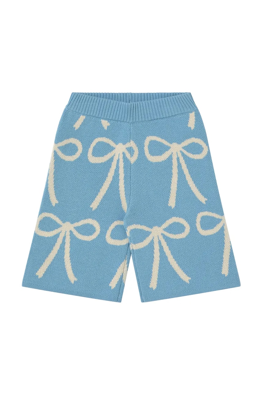 Tinycottons pantaloni din bumbac pentru bebeluși BOWS BABY KNITTED PANT SS25-324