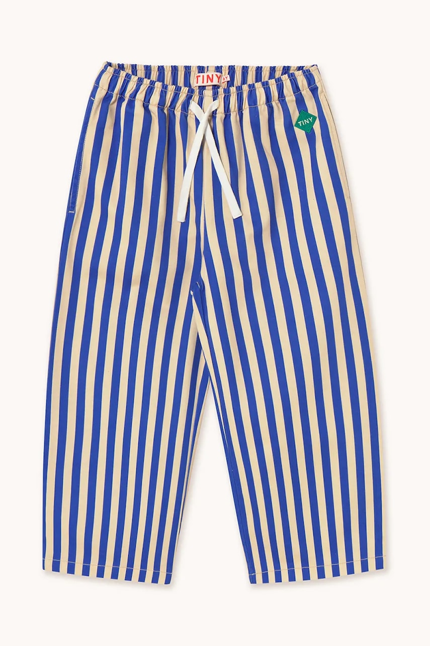 Дитячі бавовняні штани Tinycottons STRIPES WOVEN PANT візерунок SS25-229
