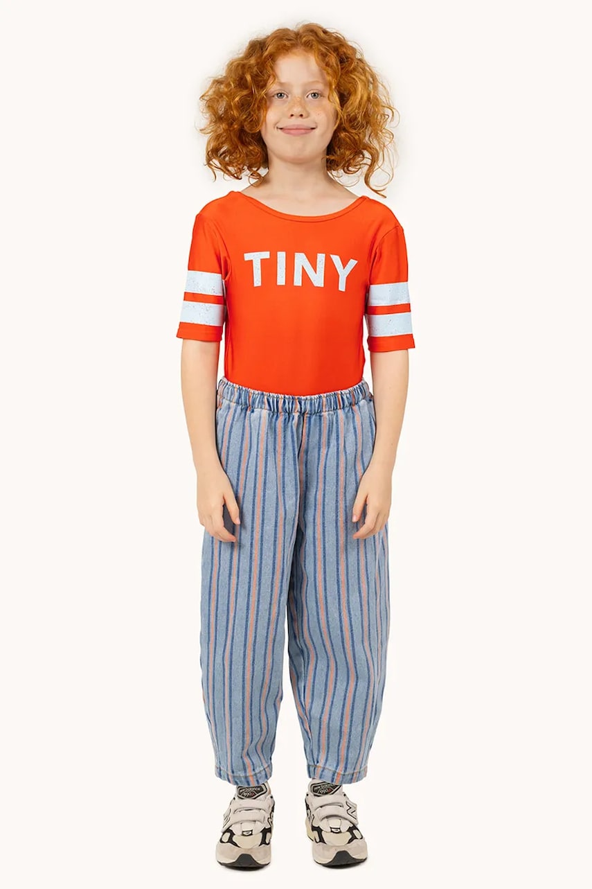 Tinycottons pantaloni de bumbac pentru copii STRIPES MULTICOLOR PANT modelator, SS25-238 Tinycottons pantaloni de bumbac pentru copii STRIPES MULTICOLOR PANT modelator, SS25-238