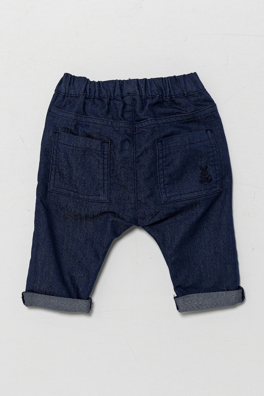 Брюки для младенцев United Colors of Benetton цвет синий однотонные 4U40AF018 Брюки для младенцев United Colors of Benetton цвет синий однотонные 4U40AF018