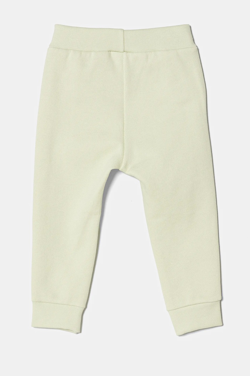 Детские спортивные штаны United Colors of Benetton цвет зелёный однотонные 3J70AF01R