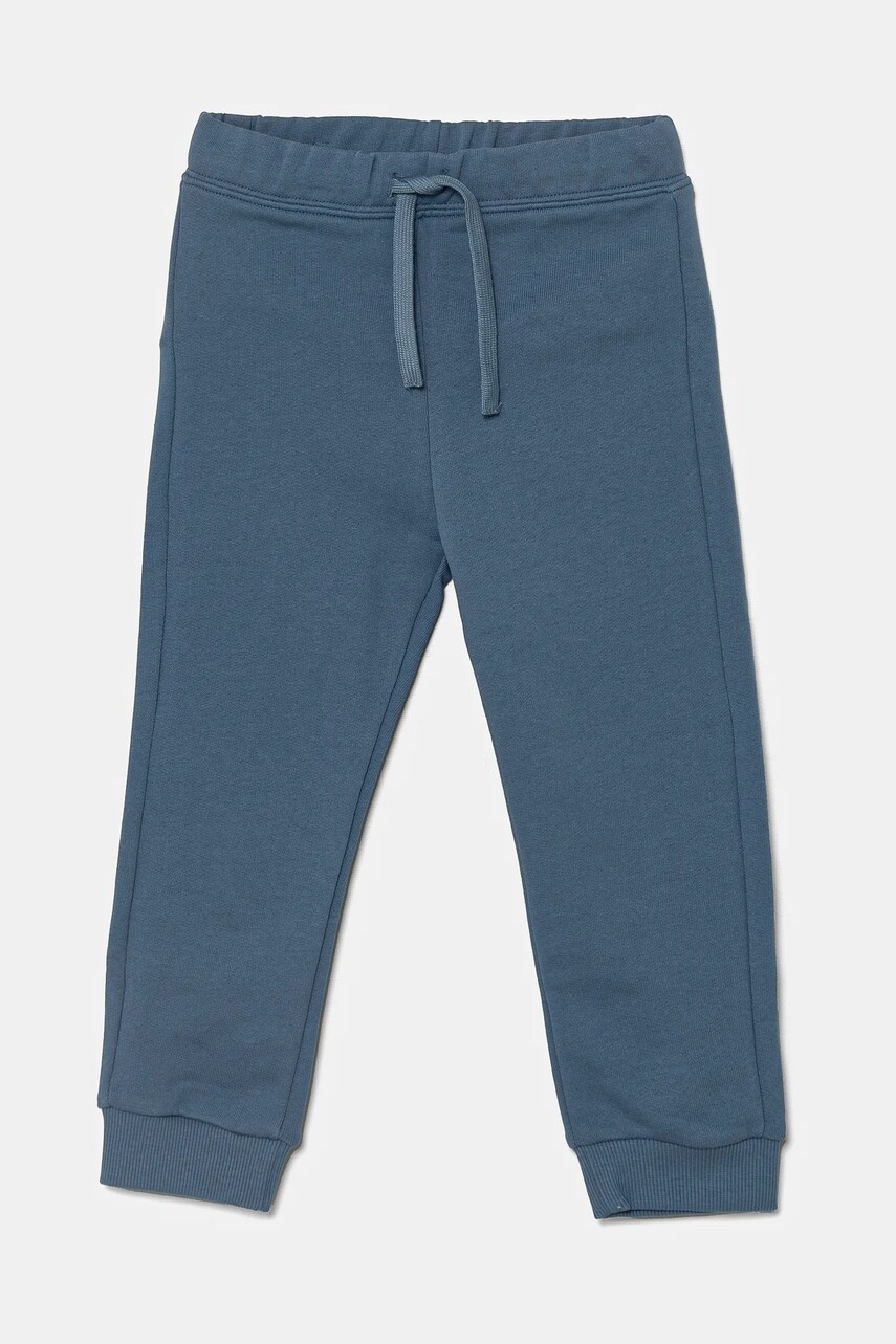United Colors of Benetton pantaloni de trening din bumbac pentru copii neted, 3J68GF027