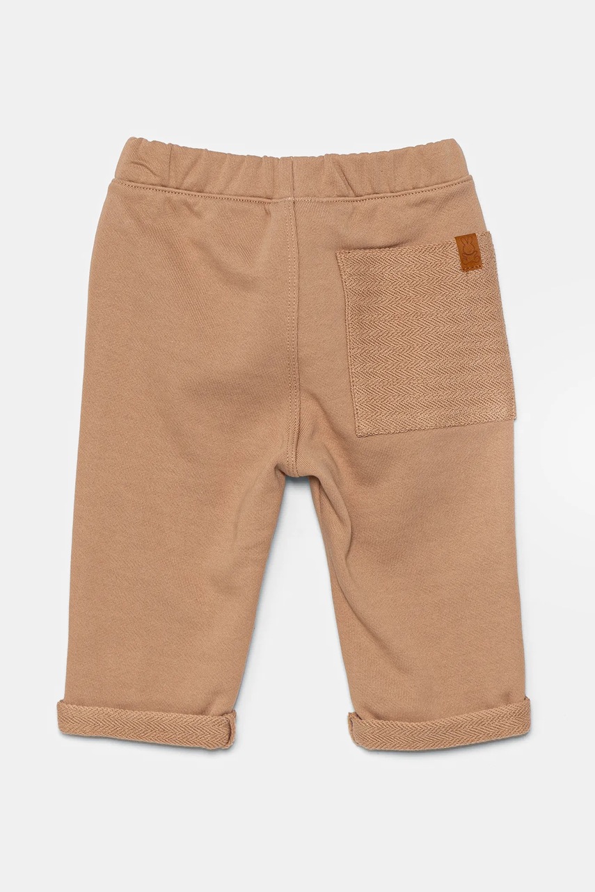 Детские спортивные штаны United Colors of Benetton цвет коричневый однотонные 3LAXAF024