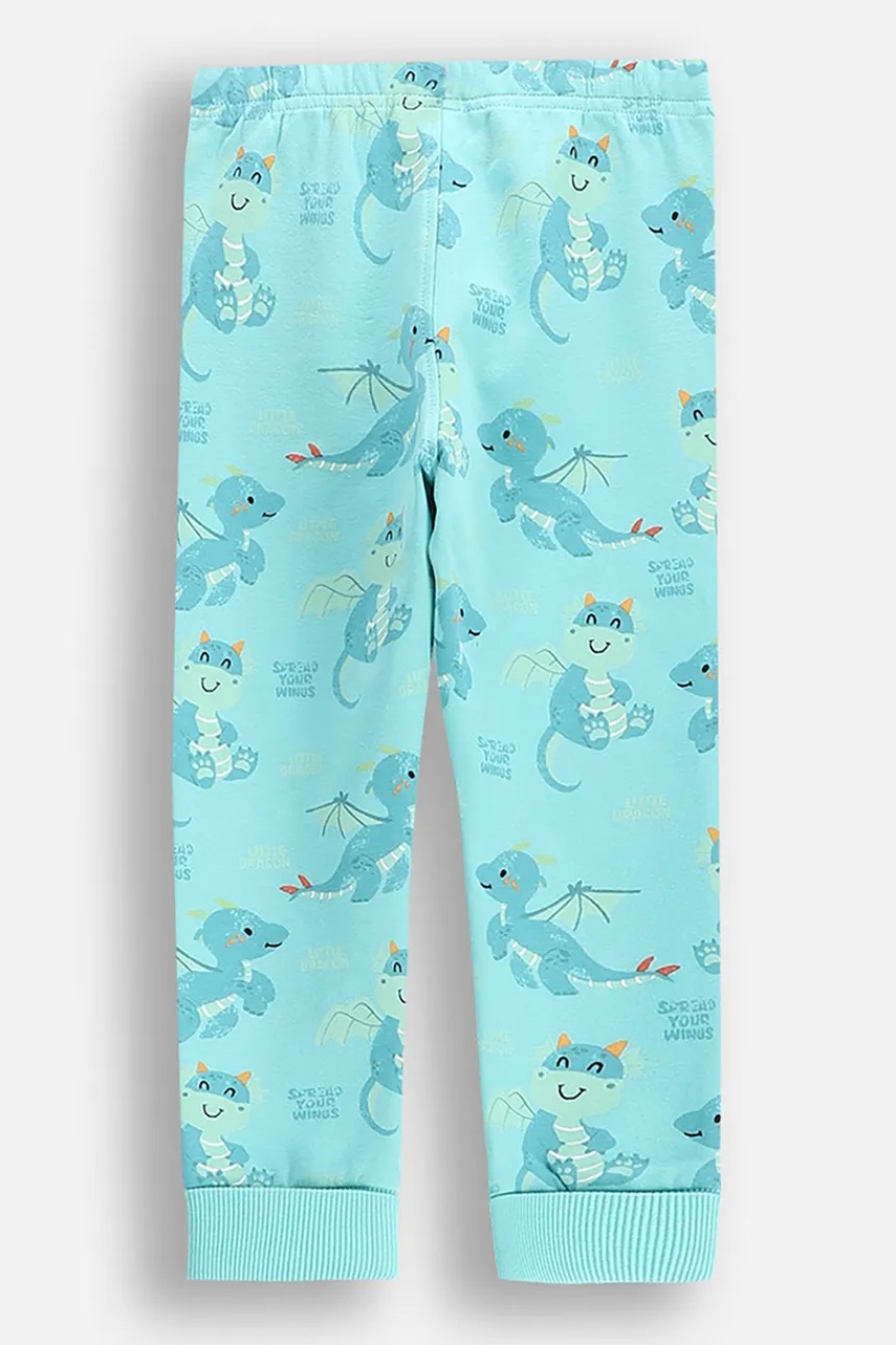 Брюки Coccodrillo цвет бирюзовый DRAGONS BOY NEWBORN