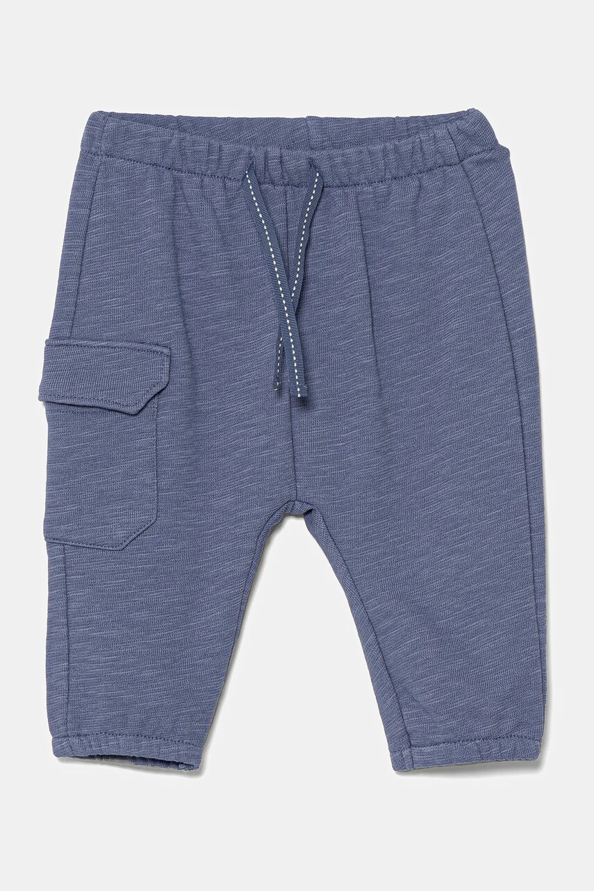 United Colors of Benetton pantaloni de trening pentru bebeluși culoarea violet, uni, 3Z4JAF028