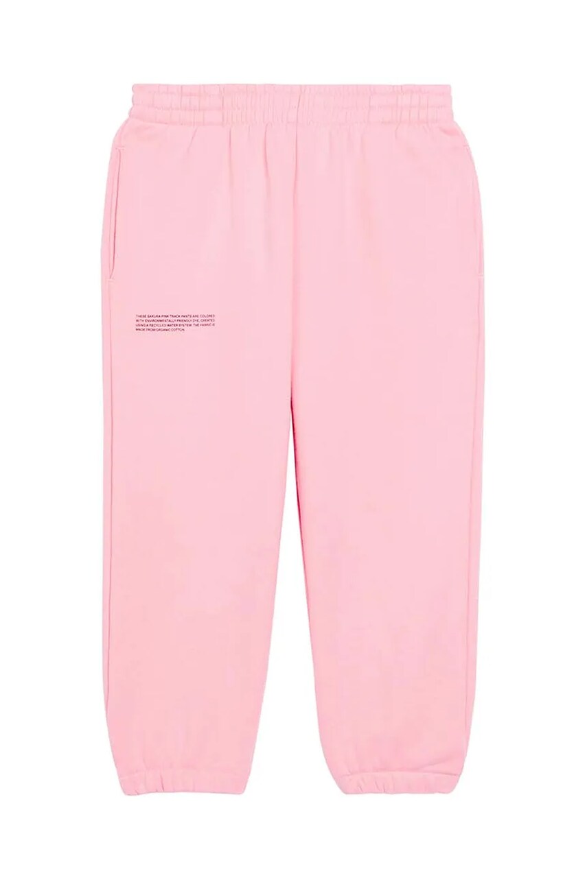 Pangaia pantaloni KIDS' 365 MIDWEIGHT TRACK PANTS culoarea roz, 10000280