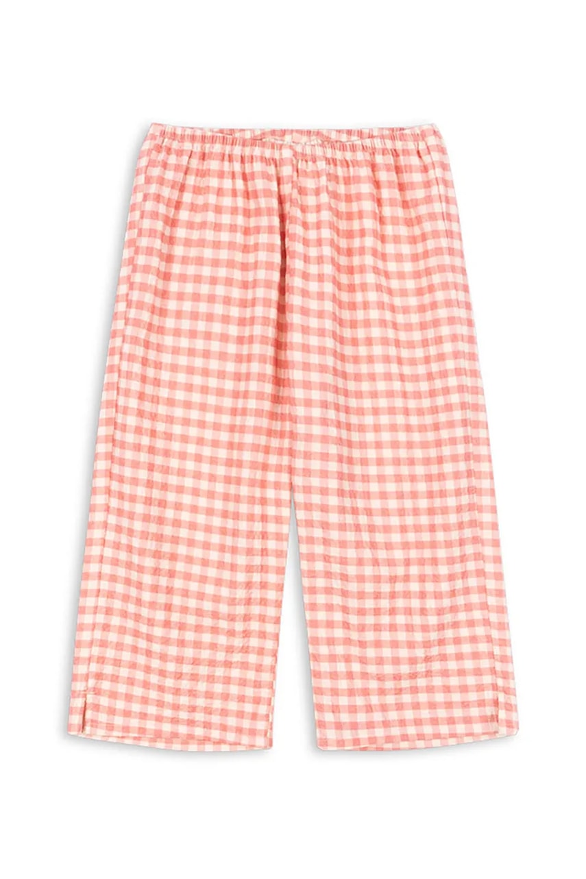 Детские хлопковые брюки Konges Sløjd RHW X KS BELLA PANTS GOTS цвет красный узор Rosie Huntington Whiteley KS103590 Детские хлопковые брюки Konges Sløjd RHW X KS BELLA PANTS GOTS цвет красный узор Rosie Huntington Whiteley KS103590