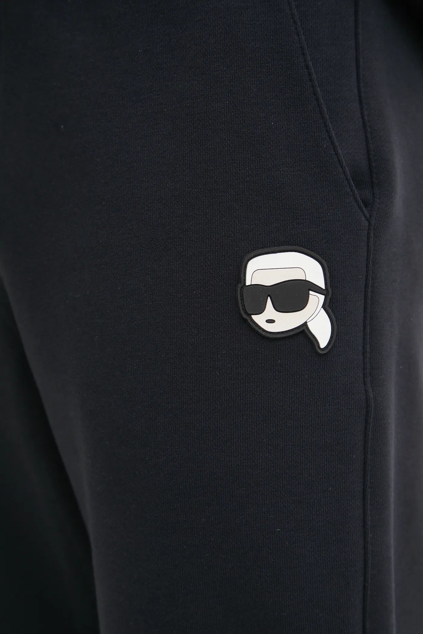 Спортивні штани Karl Lagerfeld чоловічі колір чорний з аплікацією 551900.705713 