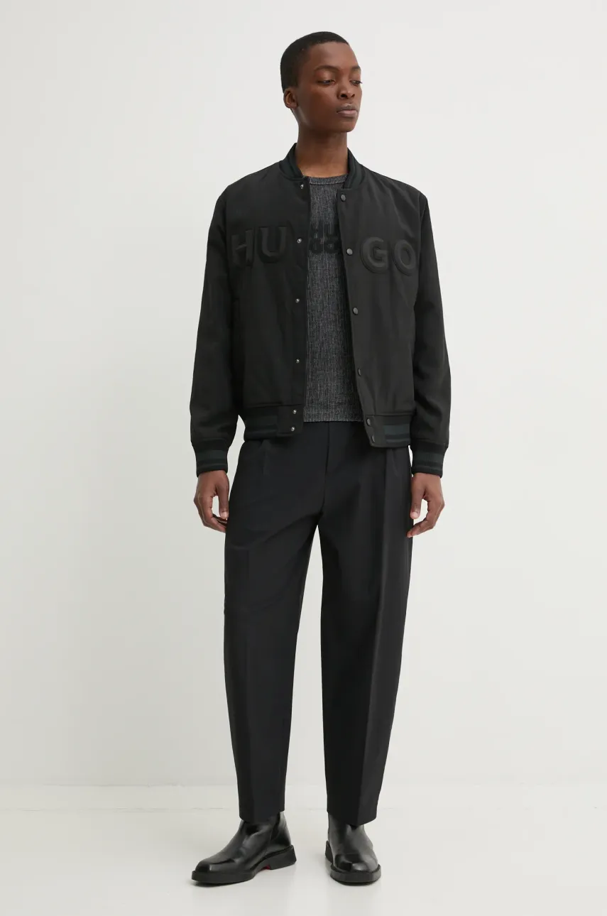 Брюки HUGO мужские цвет чёрный прямые 50532940 Брюки HUGO мужские цвет чёрный прямые 50532940