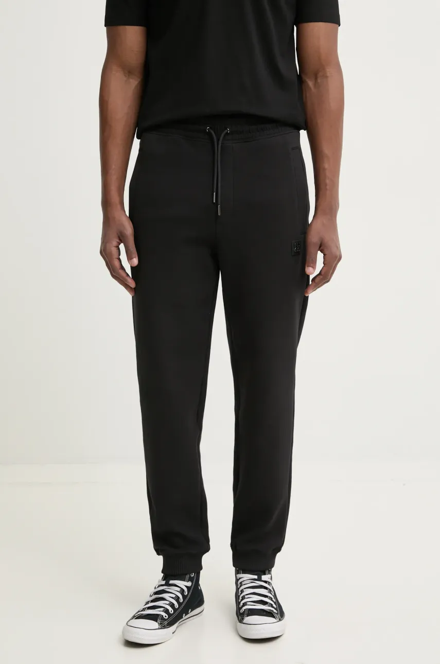 HUGO pantaloni de trening culoarea negru, neted, 50533695