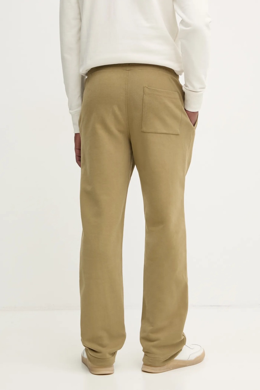Бавовняні спортивні штани Calvin Klein Jeans колір зелений однотонні J30J326749 