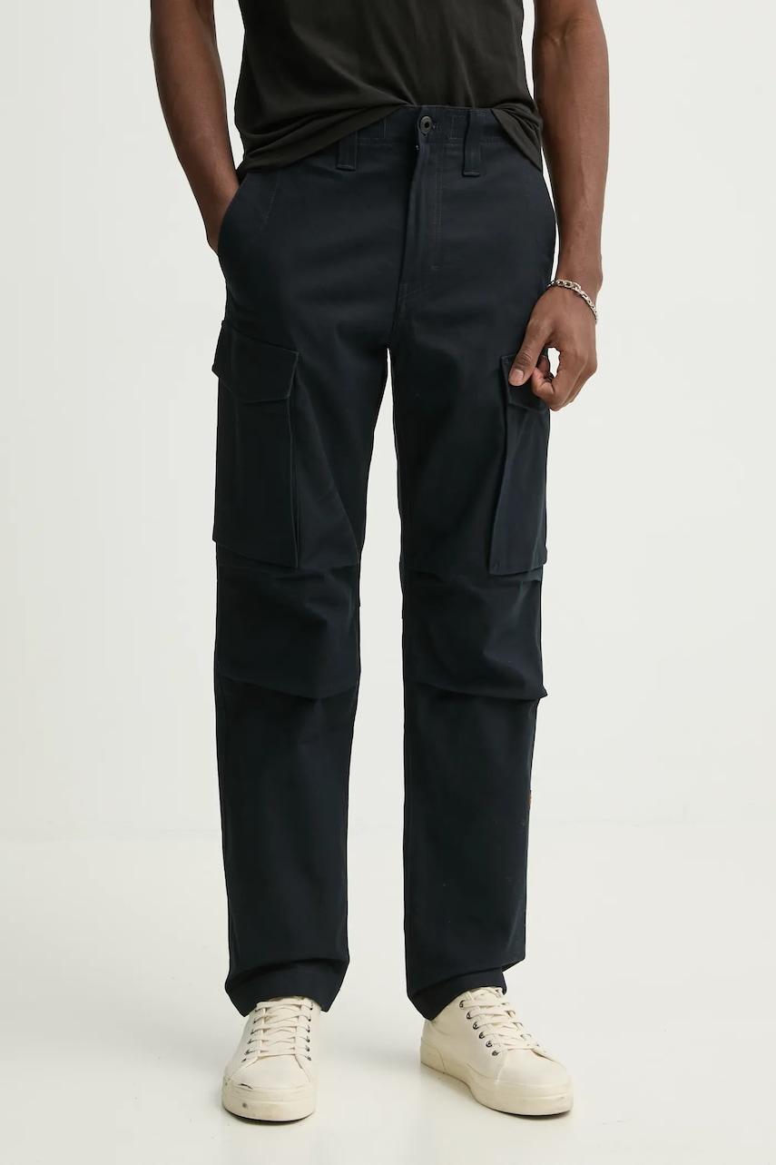 G-Star Raw pantaloni barbati, culoarea albastru marin, drept, D24309-D305 G-Star Raw pantaloni barbati, culoarea albastru marin, drept, D24309-D305