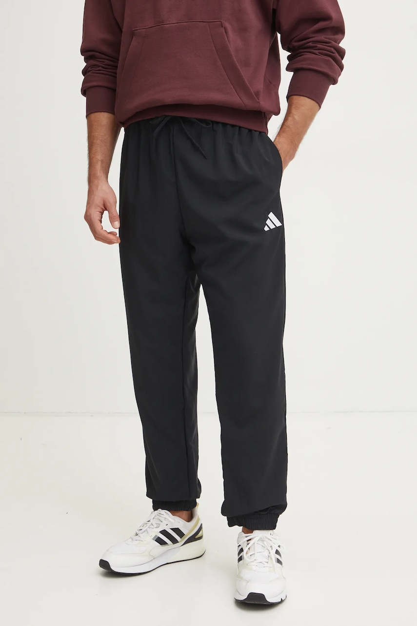 adidas pantaloni de trening M STANFRD E PT culoarea negru, neted, JD1833 adidas pantaloni de trening M STANFRD E PT culoarea negru, neted, JD1833