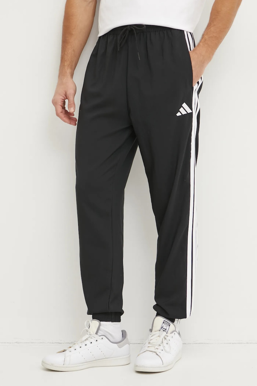 adidas pantaloni Essentials barbati, culoarea negru, modelator, IM7841 adidas pantaloni Essentials barbati, culoarea negru, modelator, IM7841