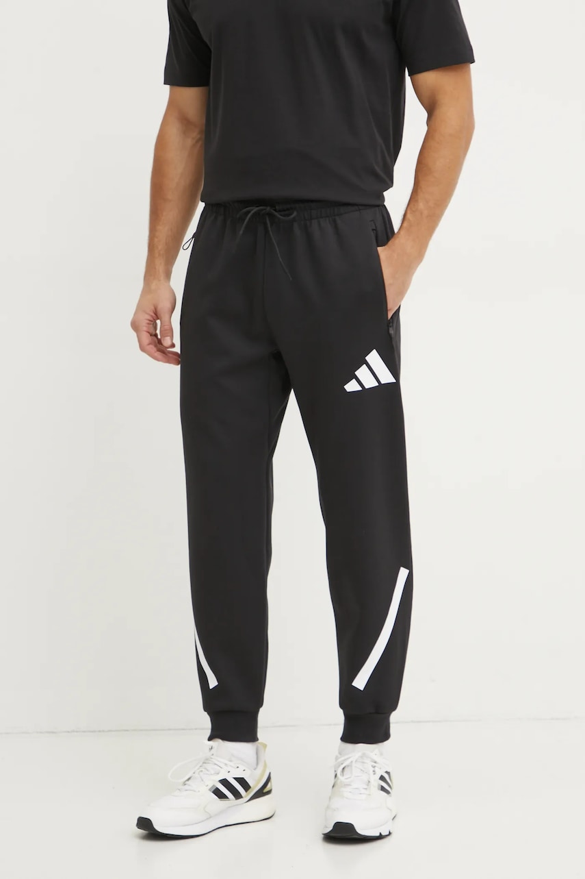 adidas pantaloni de trening Z.N.E. culoarea negru, cu imprimeu, JD5983