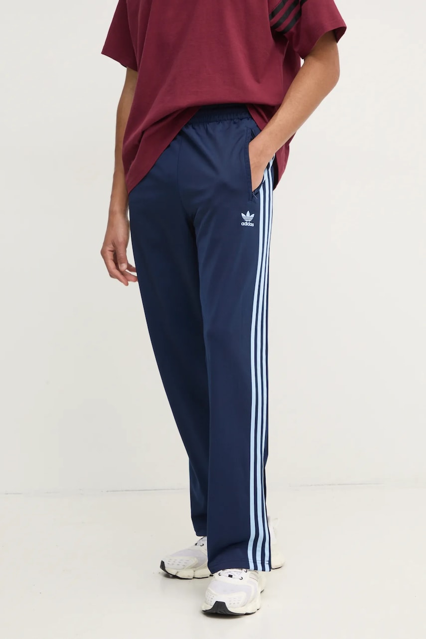 adidas Originals pantaloni de trening Firebird culoarea bleumarin, cu imprimeu, JP2540