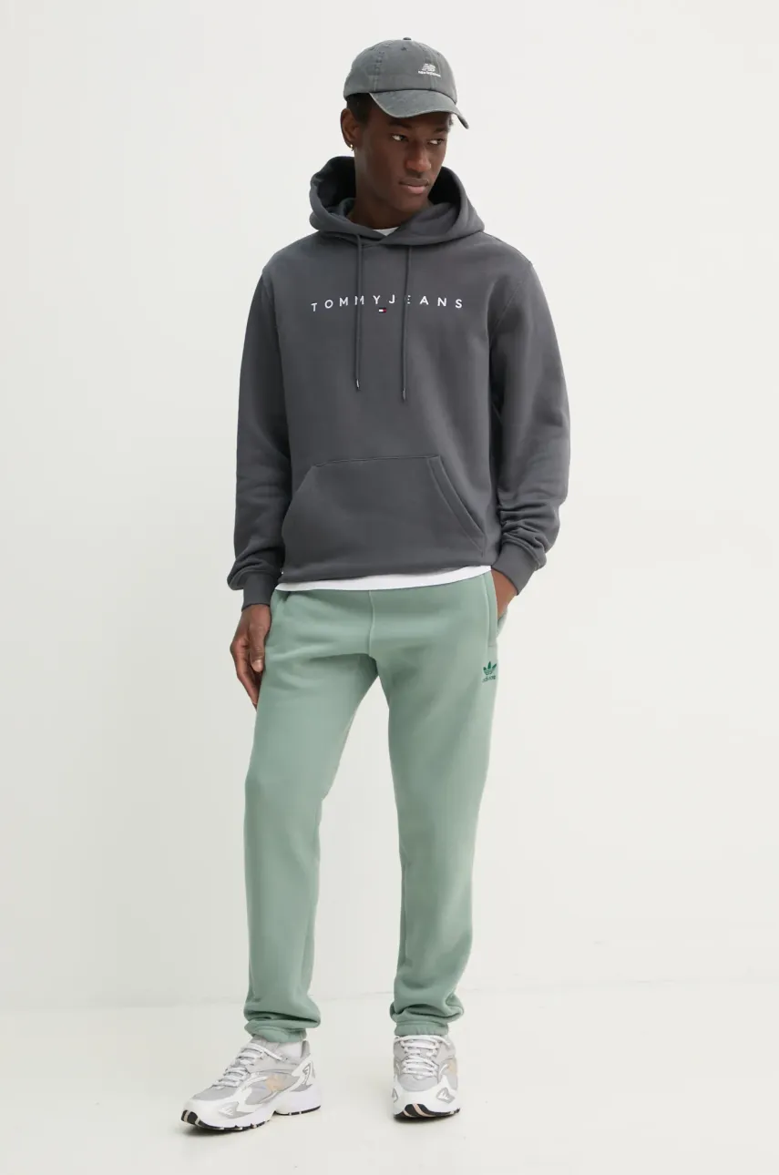 Спортивные штаны adidas Originals Essential цвет зелёный однотонные JD2421 Спортивные штаны adidas Originals Essential цвет зелёный однотонные JD2421