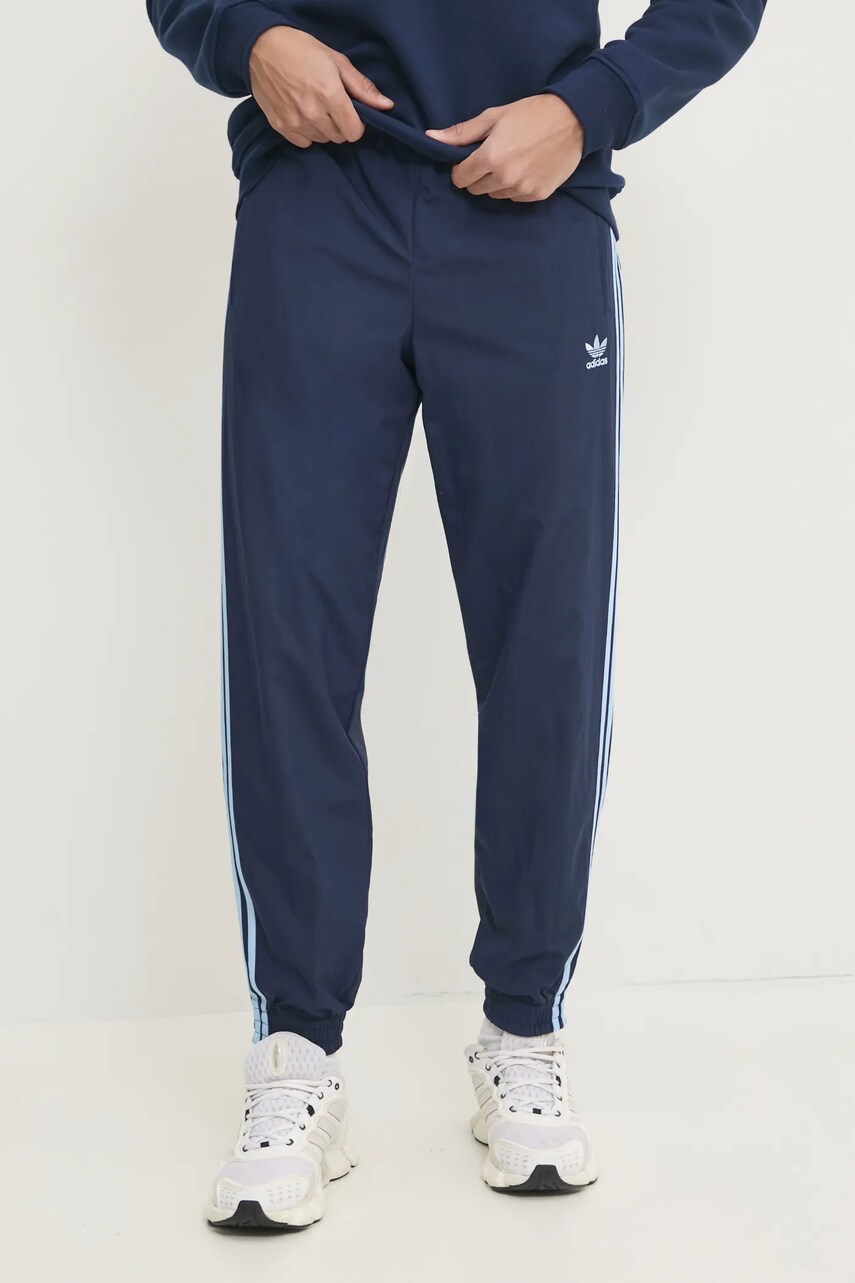 adidas Originals pantaloni Firebird barbati, culoarea albastru marin, modelator, JP1249