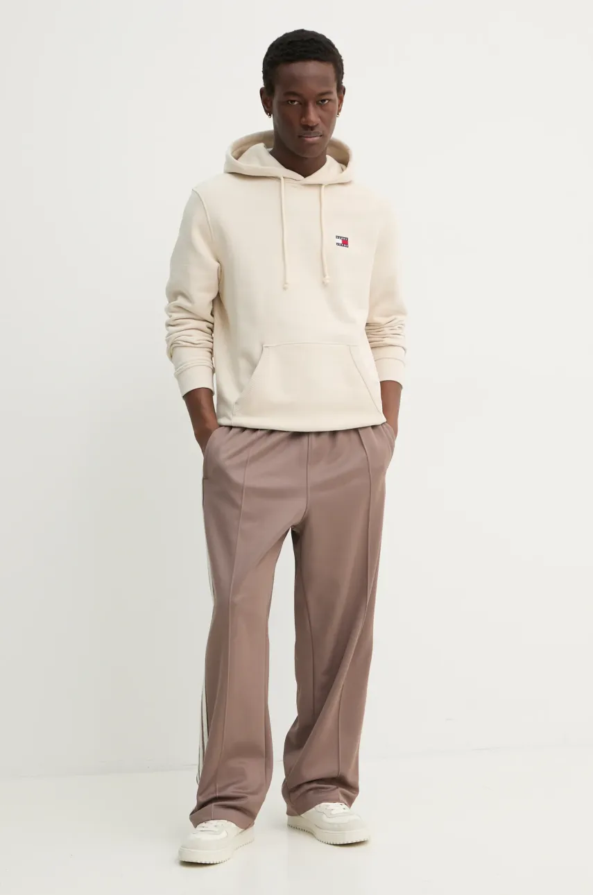 Спортивные штаны adidas Originals Firebird цвет коричневый с аппликацией JP1067 Спортивные штаны adidas Originals Firebird цвет коричневый с аппликацией JP1067