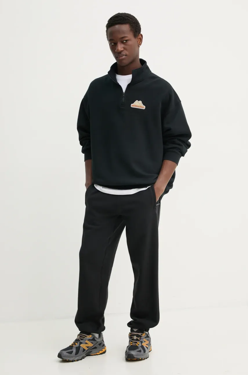 Хлопковые спортивные штаны adidas Originals Essential цвет чёрный однотонные JC9575 Хлопковые спортивные штаны adidas Originals Essential цвет чёрный однотонные JC9575