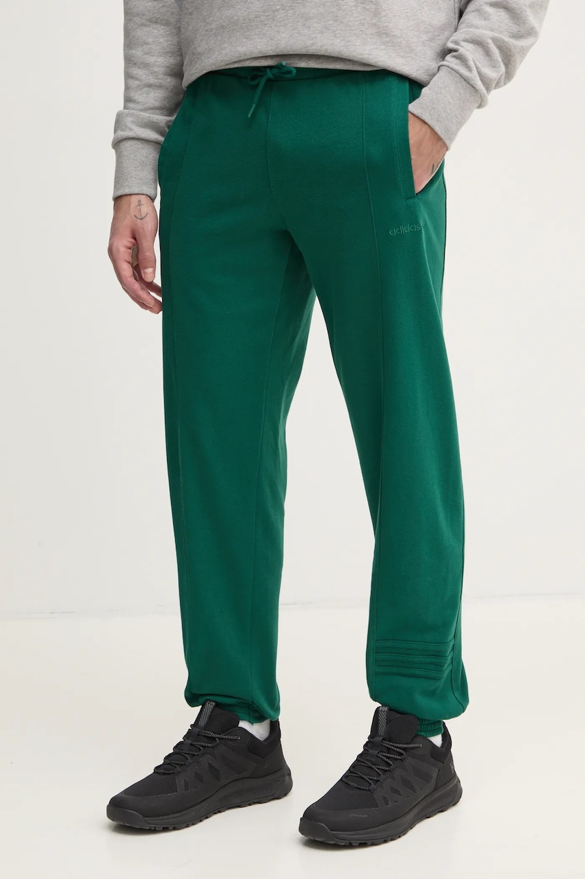 adidas Originals pantaloni de trening PRE - LOVED PNT culoarea verde, uni, JC8356 adidas Originals pantaloni de trening PRE - LOVED PNT culoarea verde, uni, JC8356