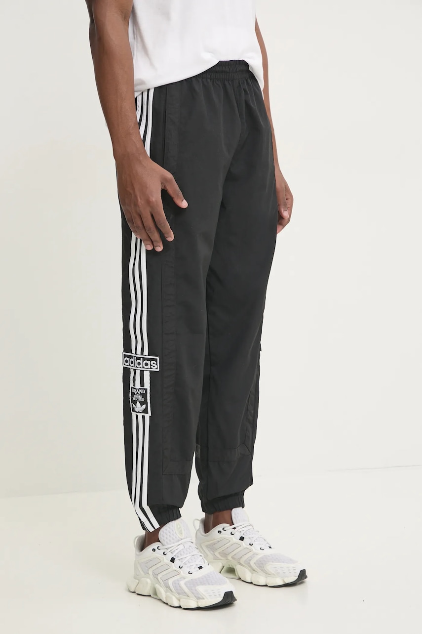 adidas Originals pantaloni Adibreak barbati, culoarea negru, modelator, JD4257