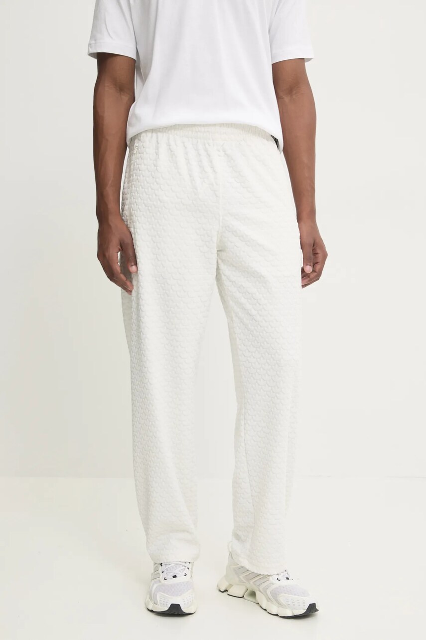 adidas Originals pantaloni de trening Q12 MONOGRAM TR culoarea bej, JP4429