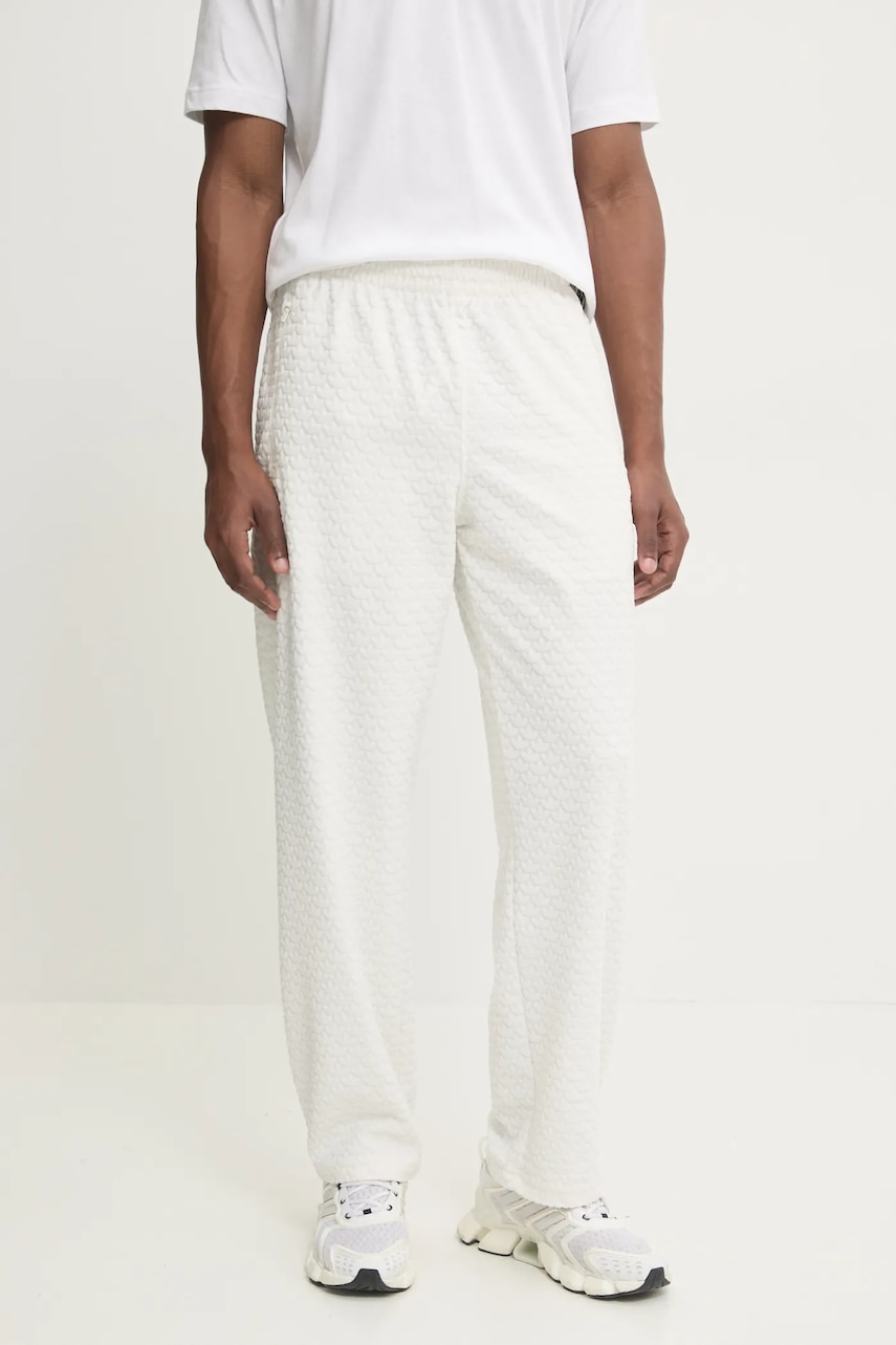 adidas Originals pantaloni de trening Q12 MONOGRAM TR culoarea bej, JP4429