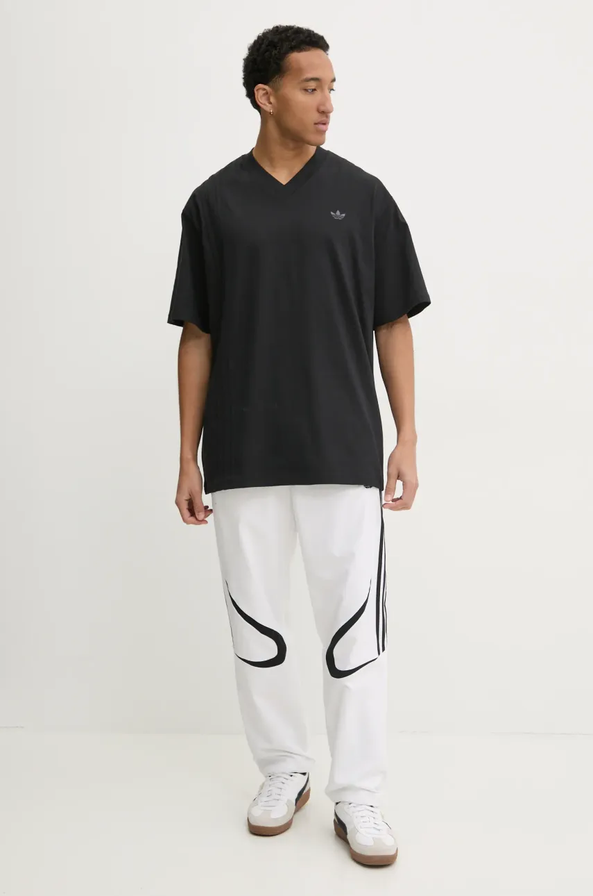 Брюки adidas Originals TEAMGEIST TP мужские цвет бежевый с узором JP1119 Брюки adidas Originals TEAMGEIST TP мужские цвет бежевый с узором JP1119