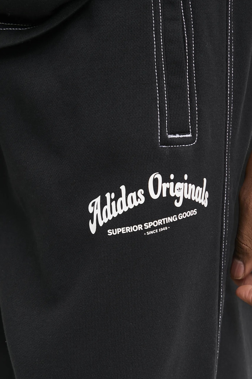 Βαμβακερό παντελόνι adidas Originals Wabash χρώμα: μαύρο, JP4487 φωτογραφία