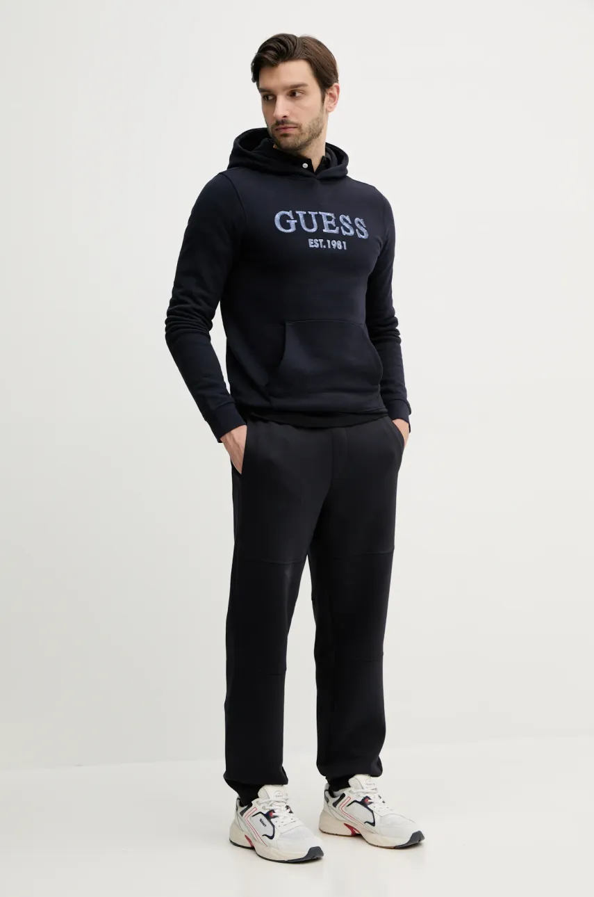 Спортивные штаны Armani Exchange мужские цвет синий однотонные XM000354 AF10818 Спортивные штаны Armani Exchange мужские цвет синий однотонные XM000354 AF10818