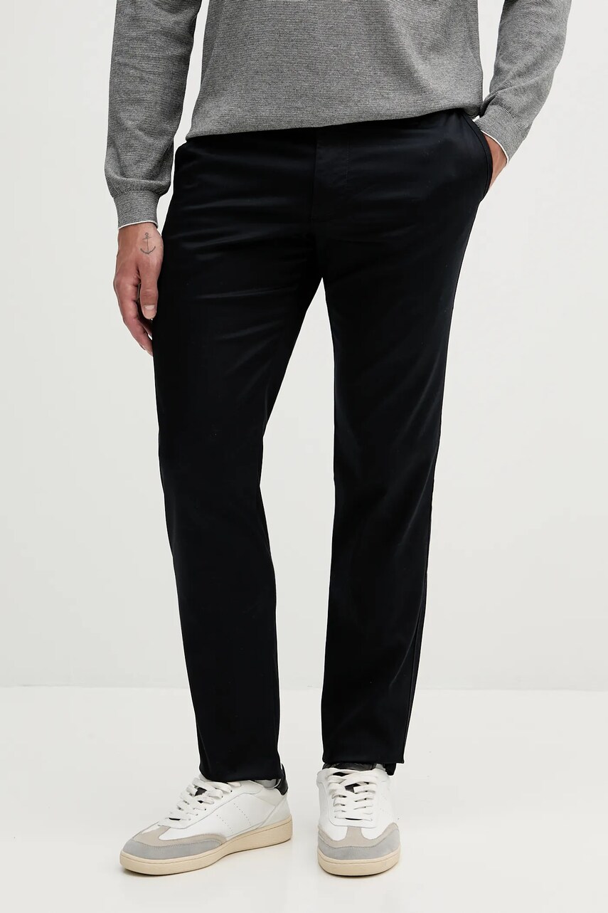 Armani Exchange pantaloni culoarea bleumarin, drept, XM001162 AF13236