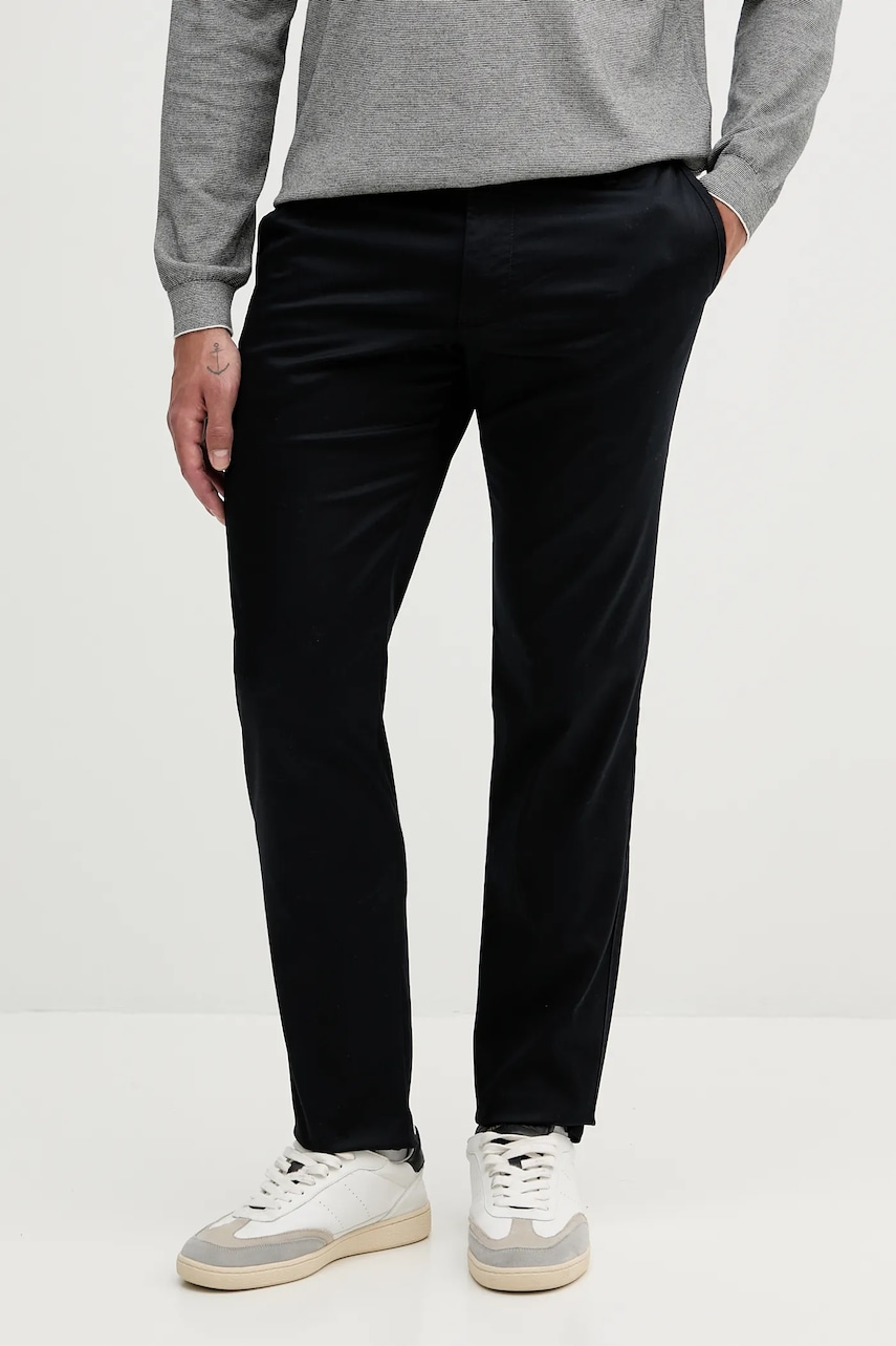 Armani Exchange pantaloni culoarea bleumarin, drept, XM001162 AF13236