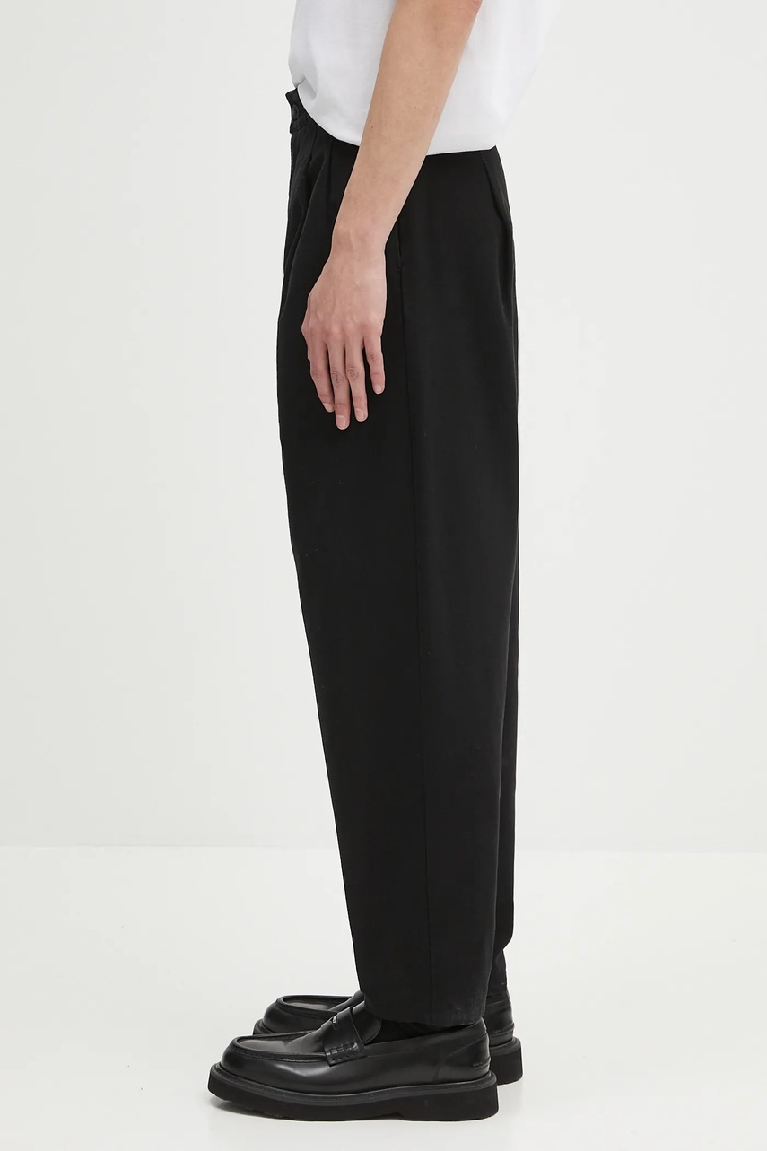 Хлопковые брюки A.P.C. pantalon willow цвет чёрный прямые COGBJ.F08486