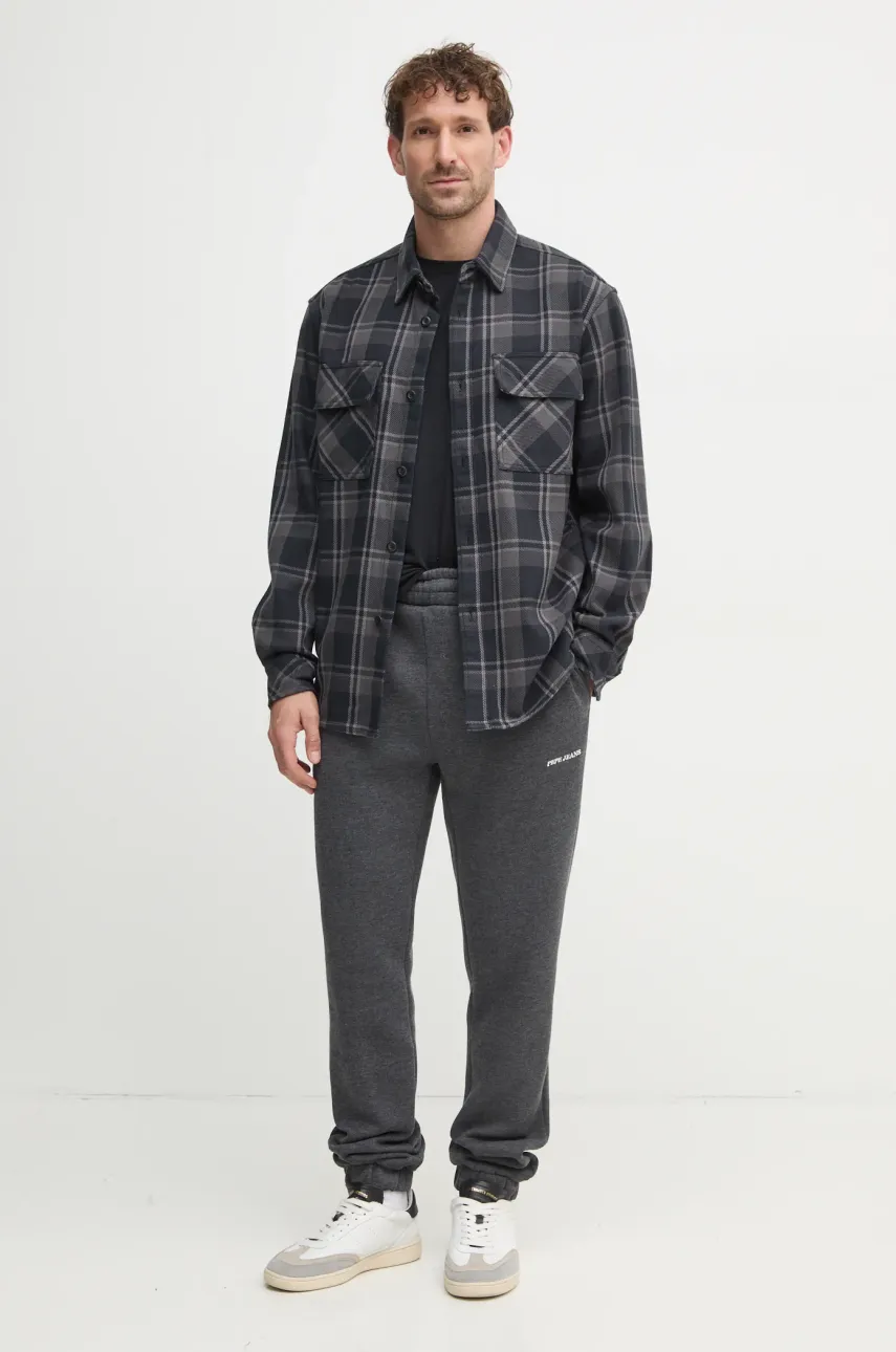 Спортивные штаны Pepe Jeans DAMIAN JOGGER цвет серый однотонные PM211801 Спортивные штаны Pepe Jeans DAMIAN JOGGER цвет серый однотонные PM211801