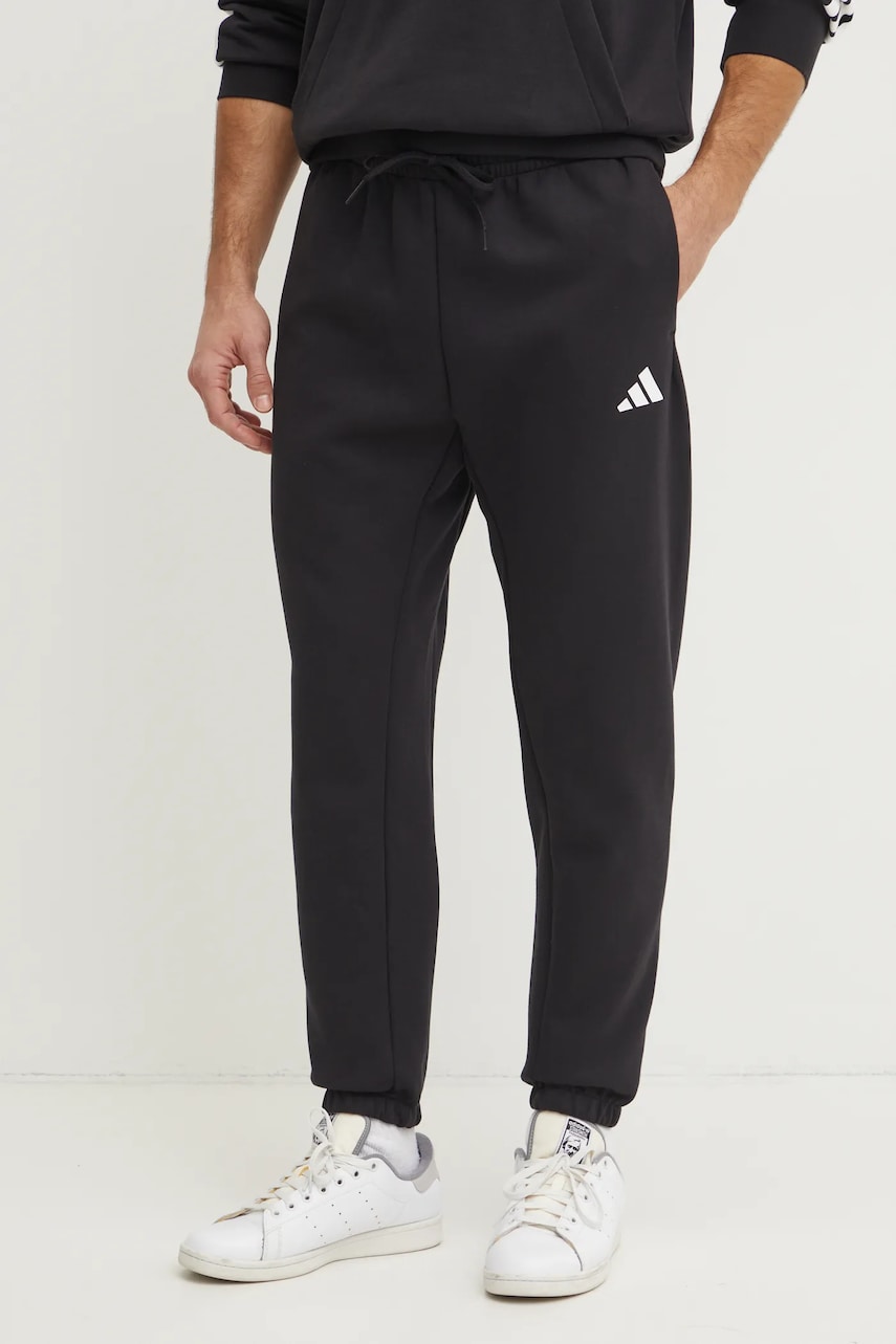 adidas pantaloni de trening Future Icons culoarea negru, cu imprimeu, JD4949 adidas pantaloni de trening Future Icons culoarea negru, cu imprimeu, JD4949