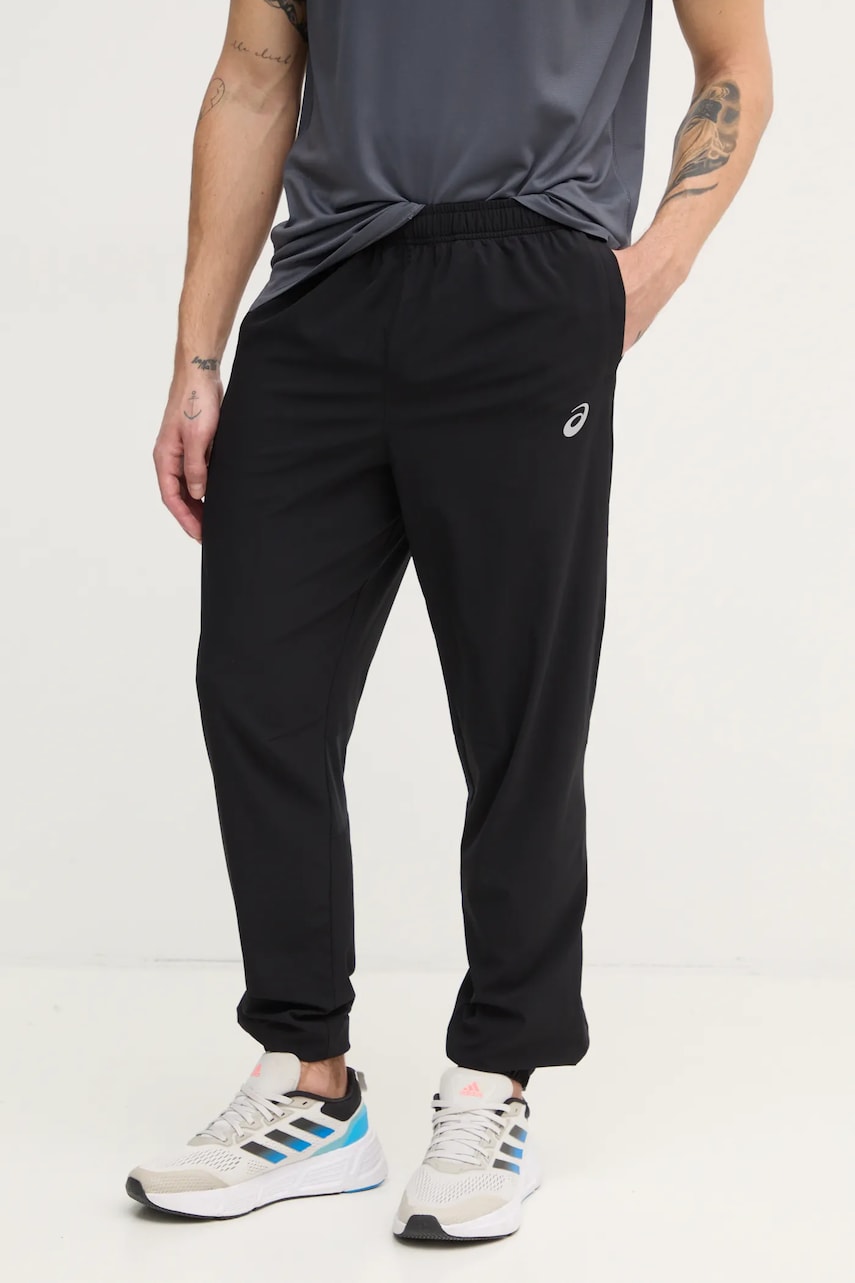 Asics pantaloni de alergare Core culoarea negru, neted, 2011D224 Asics pantaloni de alergare Core culoarea negru, neted, 2011D224
