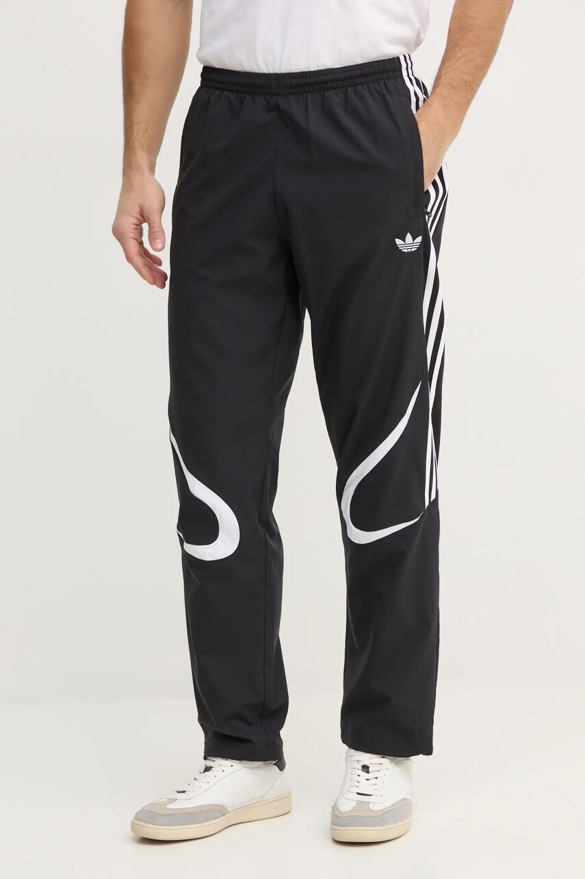 adidas Originals pantaloni de trening Teamgeist culoarea negru, cu imprimeu, JC6228