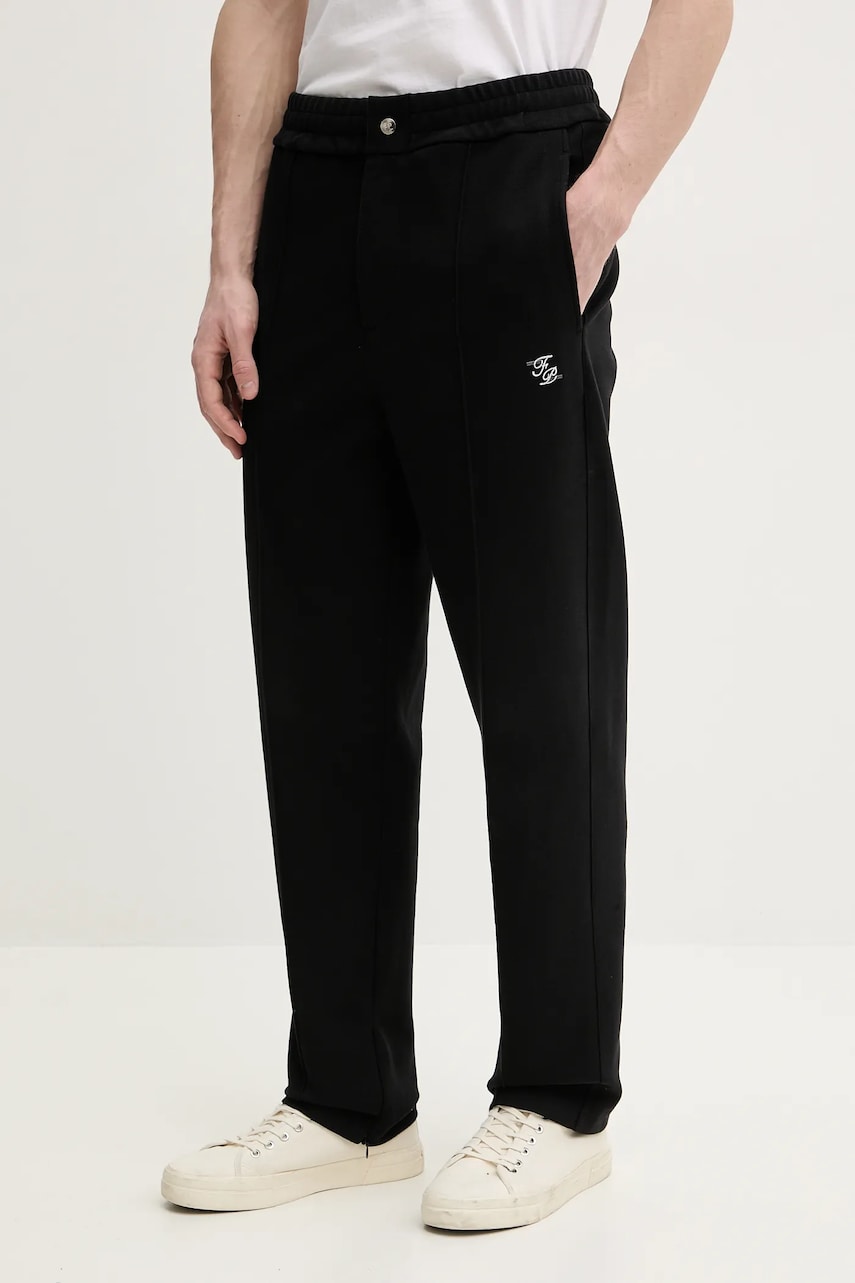 Filling Pieces pantaloni bărbați, culoarea negru, drept, 76133979920 Filling Pieces pantaloni bărbați, culoarea negru, drept, 76133979920