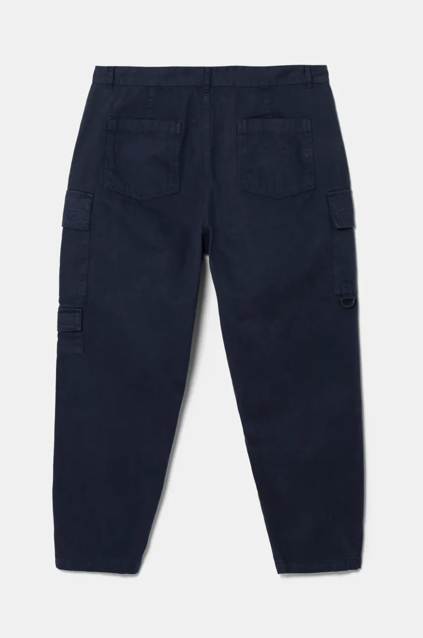 Хлопковые брюки Barbour цвет синий со шнуровкой MTR0754NY91 Хлопковые брюки Barbour цвет синий со шнуровкой MTR0754NY91