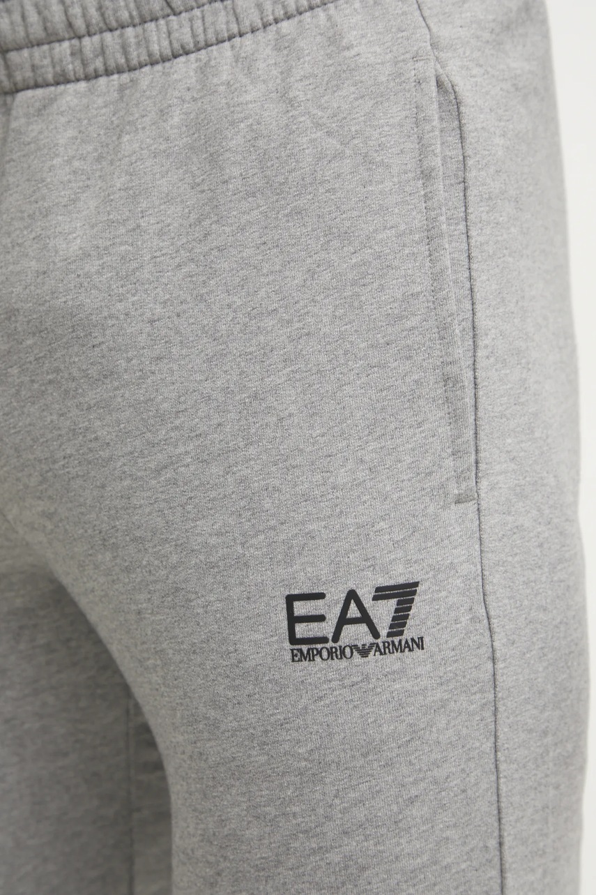 Спортивні штани EA7 Emporio Armani чоловічі колір сірий з принтом PJVRZ.8NPP66 