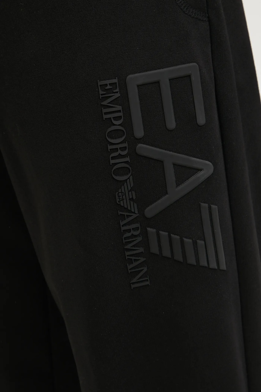 Спортивні штани EA7 Emporio Armani чоловічі колір чорний з принтом AF13512.7M000233 