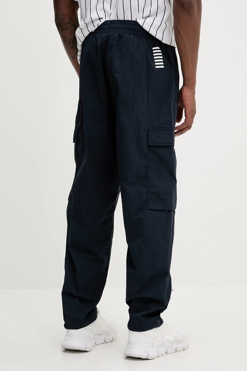 EA7 Emporio Armani nadrág sötétkék, nyomott mintás, AF13190.7M000212 termék 2. képe